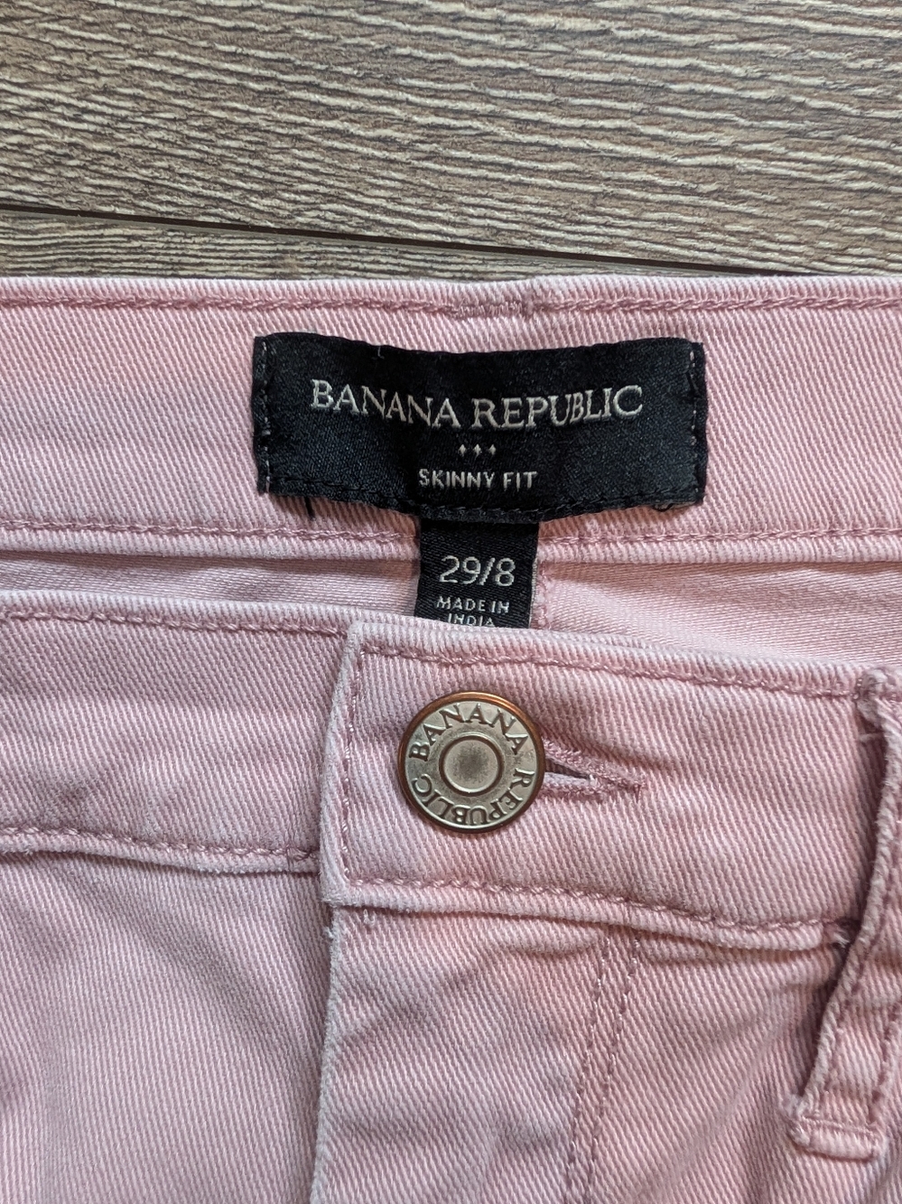 Banana Republic Size 29 8 Skinny Fit Jeans Dusty Rose Pink Fall - Picture 3 of 5